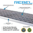 Rebel Gutter Guards 5 in. W X 39 ft. L Gray Aluminum Gutter Guard 1 pk