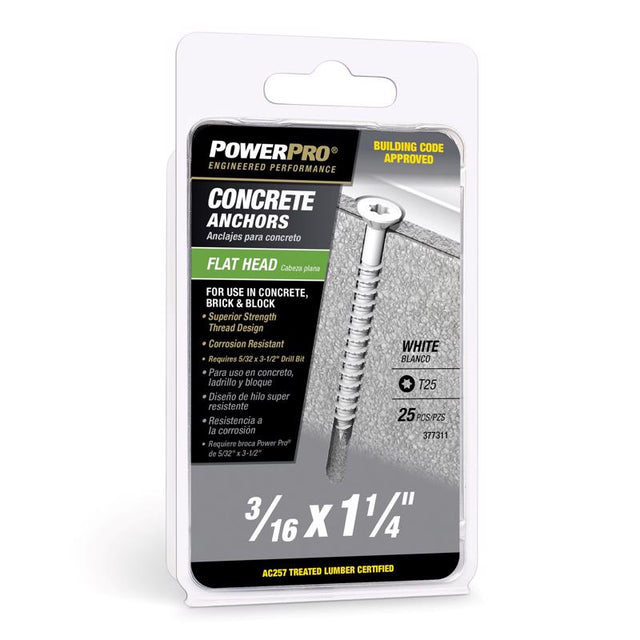 CNCRT SCRW ANCHR 1-1/4"