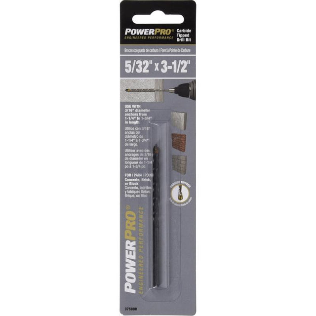 DRILL BIT 5/32X3-1/2" CS