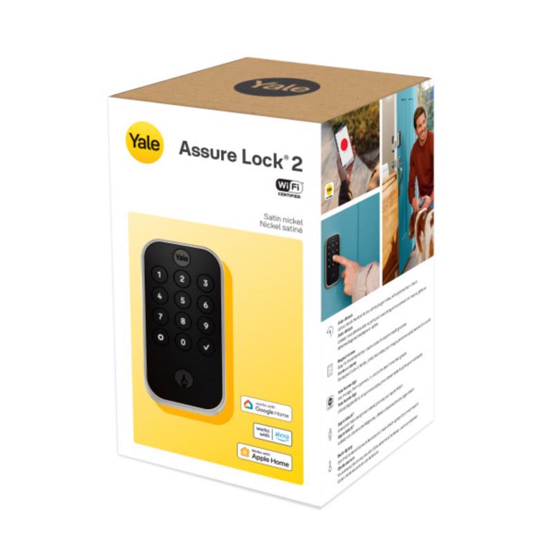 Yale Assure Lock 2 Satin Nickel Zinc Electronic Keypad Entry Lock