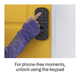 Yale Assure Matte Black Metal Touchscreen Lever