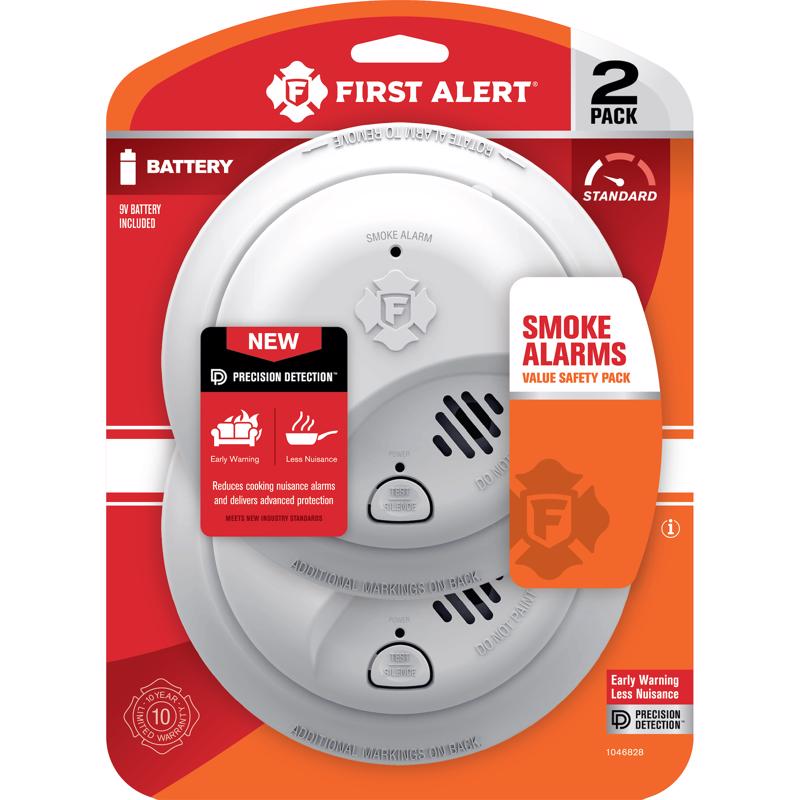 FIRE ALARM 9V 2PK