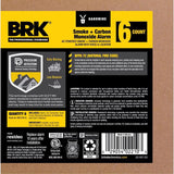 BRK 6 PK With Voice Hard-Wired w/Battery Back-Up Photoelectric Smoke and Carbon Monoxide Detector