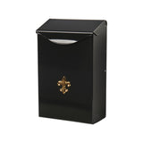 MAILBOX VERT ECON BLACK