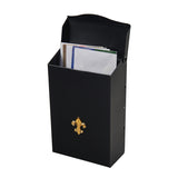 Gibraltar Mailboxes City Classic Galvanized Steel Wall Mount Black Mailbox