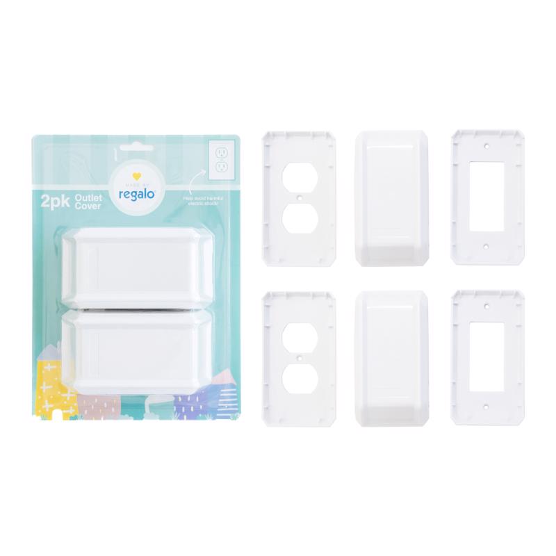 OUTLT COVER PLST WHT 2PK