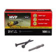 WOOD SCREW 2-1/2" 100PK