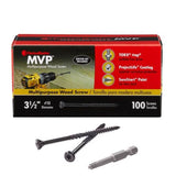WOOD SCREW 3-1/2" 100PK