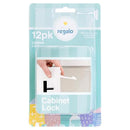 CABINET LOCKS PLSTC 12PK