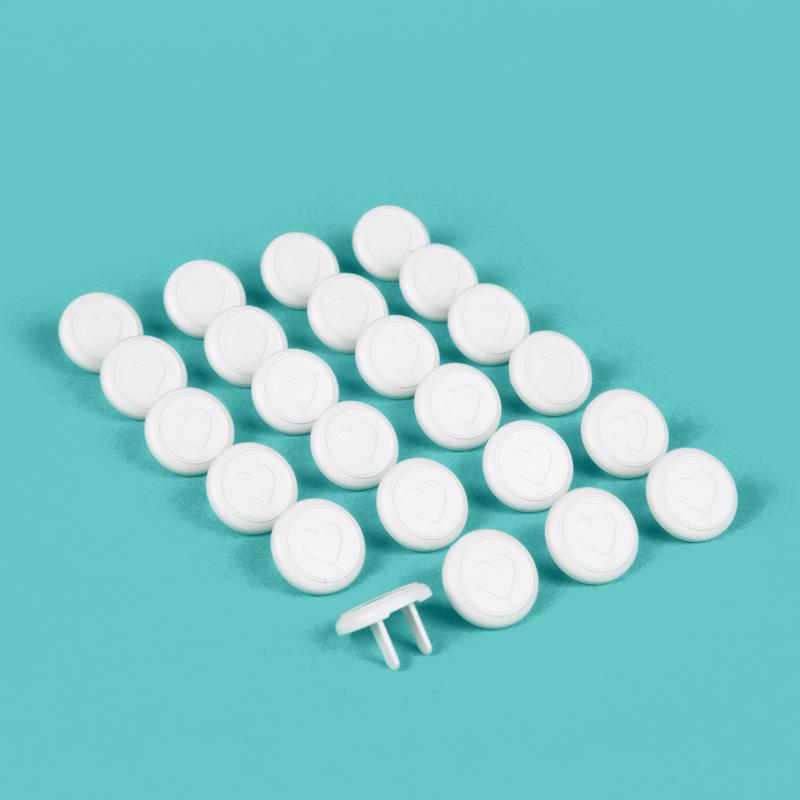 Regalo White Plastic Outlet Safety Plugs 24 pk