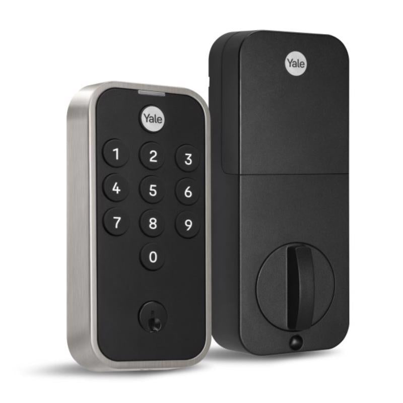 Yale Code Satin Nickel Bi-Metal Electronic Touch Pad Deadbolt