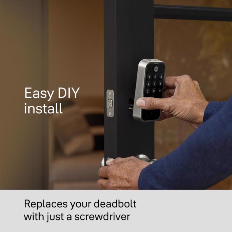 Yale Code Satin Nickel Bi-Metal Electronic Touch Pad Deadbolt