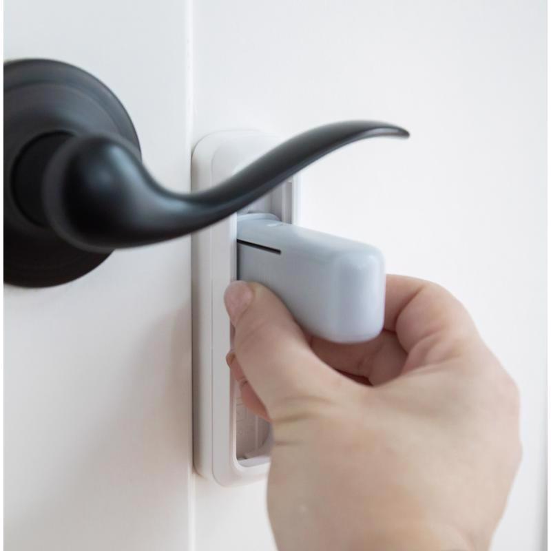 Regalo White Plastic Lever Handle Lock 1 pk