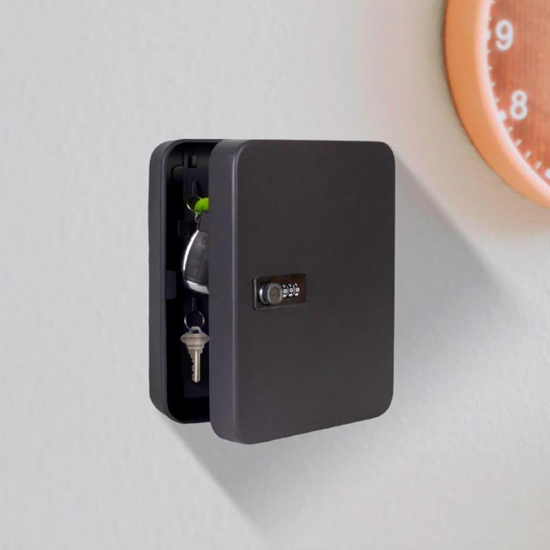 Lucky Line Black Steel Key Cabinet