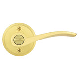 Kwikset Sedona Transitional Satin Brass Entry Lever KW1 1-3/4 in.