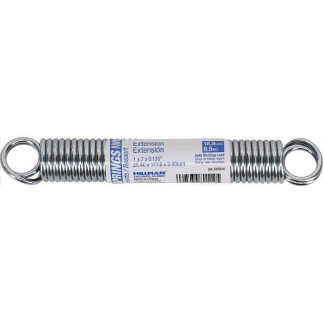 SPRING EXT 7X1" STEEL