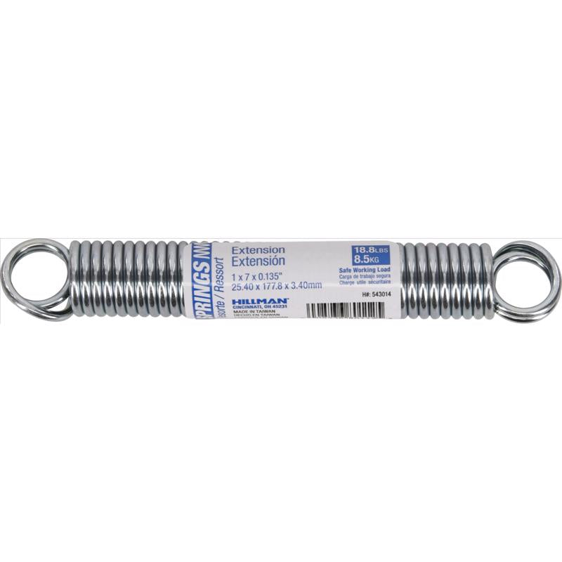 SPRING EXT 7X1" STEEL