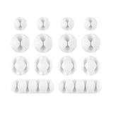 Wrap-It 1 in. L White Plastic Cable Clip