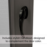 Larson 81 in. H X 36 in. W Vinyl/Wood Brown Mid-View Reversible Self-Storing Storm Door