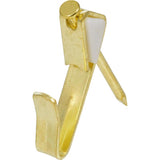 HILLMAN ReadyNail Polished Brass Gold Picture Hanger 30 lb 4 pc