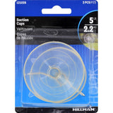 HILLMAN Clear Removable Cup/Picture Hook 5 lb 2 pc