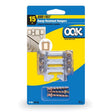 HILLMAN OOK Silver Picture Hanger 15 lb 3 pc