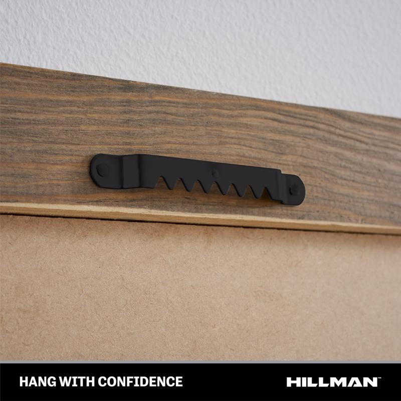 HILLMAN Black Sawtooth Hanger 10 lb 5 pc