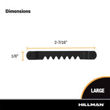 HILLMAN Black Sawtooth Hanger 10 lb 5 pc