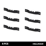 HILLMAN Black Sawtooth Hanger 5 lb 6 pc