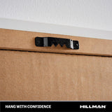 HILLMAN Black Sawtooth Hanger 5 lb 6 pc