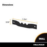 HILLMAN Black Sawtooth Hanger 5 lb 6 pc