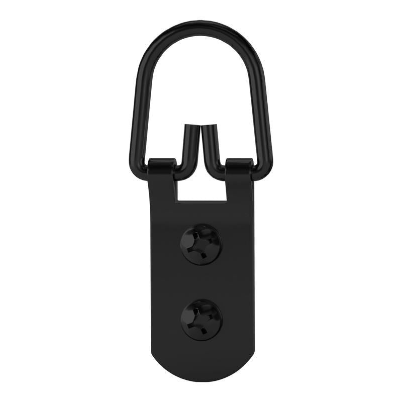 HILLMAN Black D-Ring Hanger 40 lb 4 pc