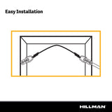 HILLMAN Black D-Ring Hanger 40 lb 4 pc