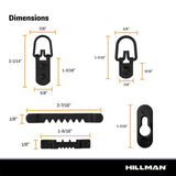 HILLMAN Black Picture Hanging Kit 100 lb 32 pc