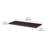 Dolle Lite .75 in. H X 31.5 in. W X 9.8 in. D Espresso Wood Shelf Board