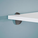 Dolle Jam 3 in. H X 1 in. W X 1.6 in. D Black Metal Shelf Clips