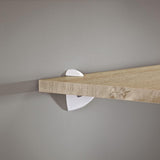 Dolle Scoop Maxi 4.9 in. H X 1.4 in. W X 4.1 in. D White Metal Shelf Clips