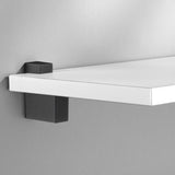 Dolle Cuadro 2.7 in. H X 0.9 in. W X 1.9 in. D Black Metal Shelf Clips