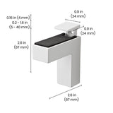 Dolle Eliot 4.4 in. H X 0.9 in. W X 2.6 in. D White Metal Shelf Clips