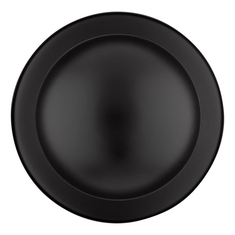 Kwikset Polo Traditional Matte Black Passage Knob 1-3/4 in.