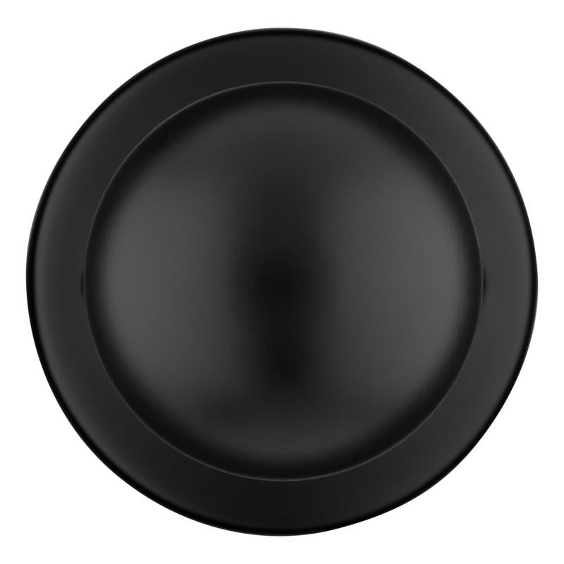 Kwikset Polo Traditional Matte Black Passage Knob 1-3/4 in.