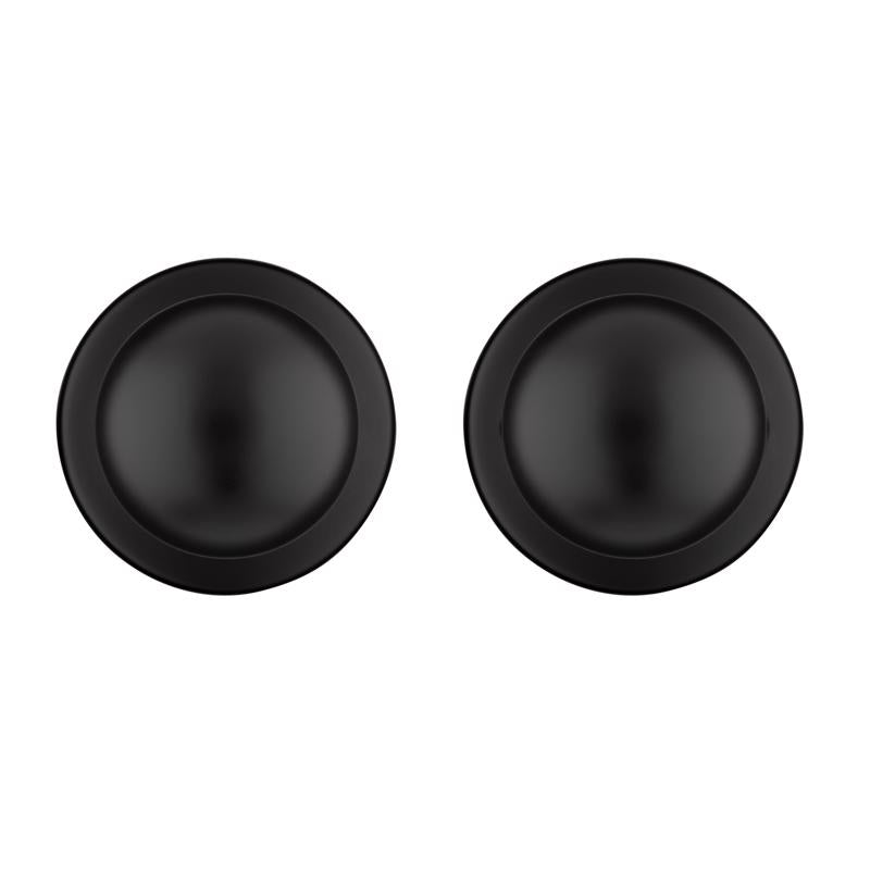 Kwikset Polo Traditional Matte Black Passage Knob 1-3/4 in.