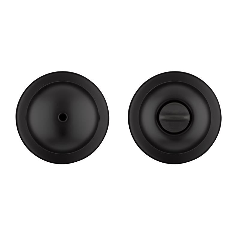 Kwikset Polo Matte Black Bed and Bath Knob Right or Left Handed