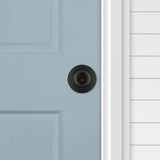 Kwikset Polo Traditional Matte Black Keyed Entry Door Knob 1-3/4 in.