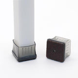 Ace Felt/Plastic Leg Tip Clear Square 0.59 - 0.70 in. W 8 pk