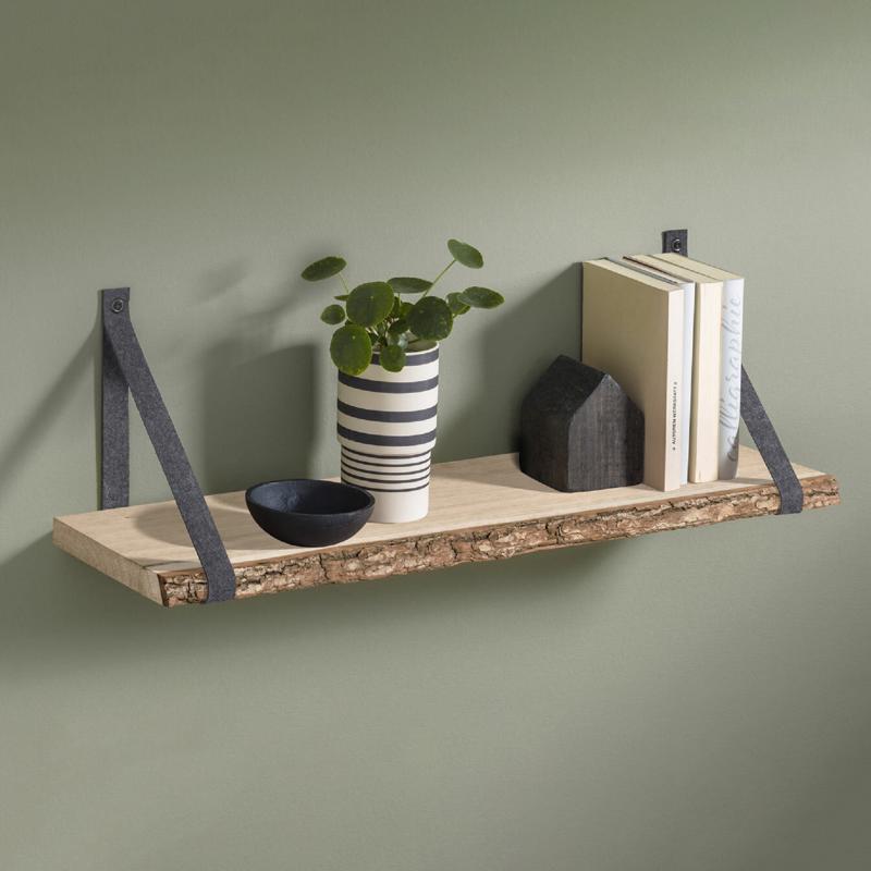 Dolle Lite Nature 0.98 in. H X 23.6 in. W X 7.9 in. D Brown Wood Shelf Board