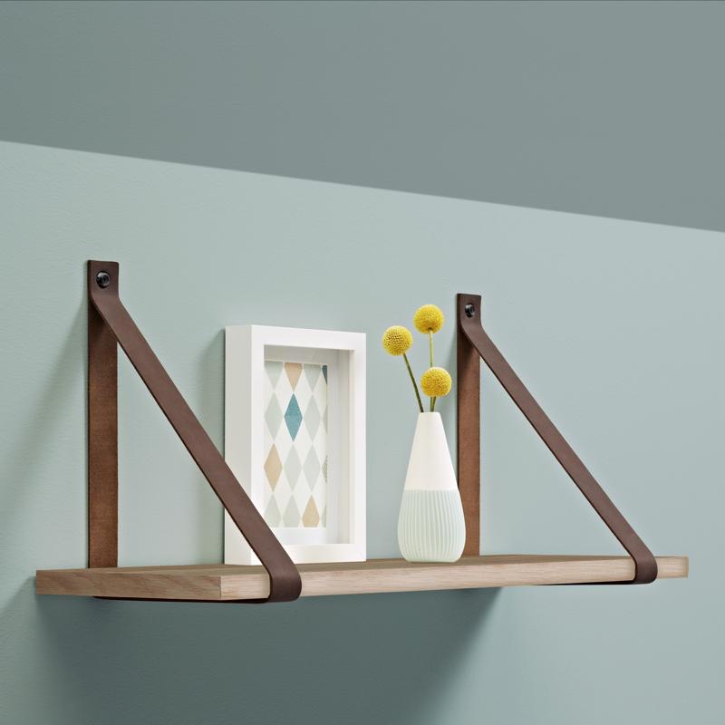 Dolle Lite Feelwood 0.79 in. H X 23.6 in. W X 7.9 in. D Oak Particle Board Decorative Wall Shelf