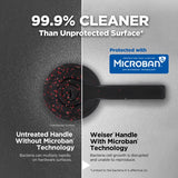 Kwikset Matte Black Lever and Single Cylinder Deadbolt KW1 1-3/4 in.