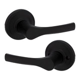 Kwikset Matte Black Passage Lever Right or Left Handed
