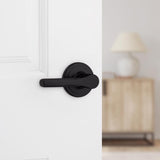 Kwikset Matte Black Passage Lever Right or Left Handed